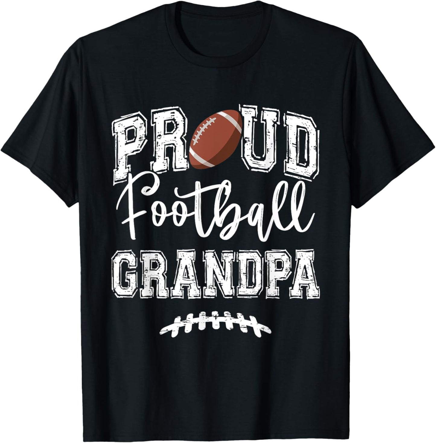 Proud Football Grandpa Funny College That's My Nephew T-Shirt - T-Shirt | Black