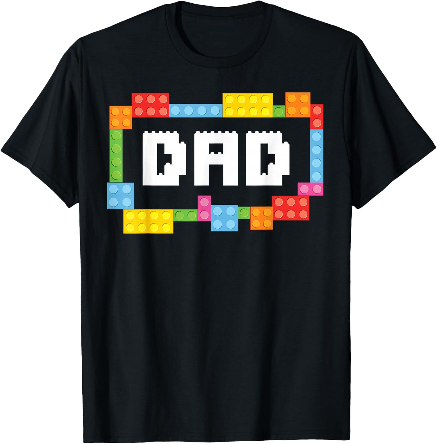 Master builder Dad Bricks Blocks Building Family Set Parents T-Shirt - T-Shirt | Black