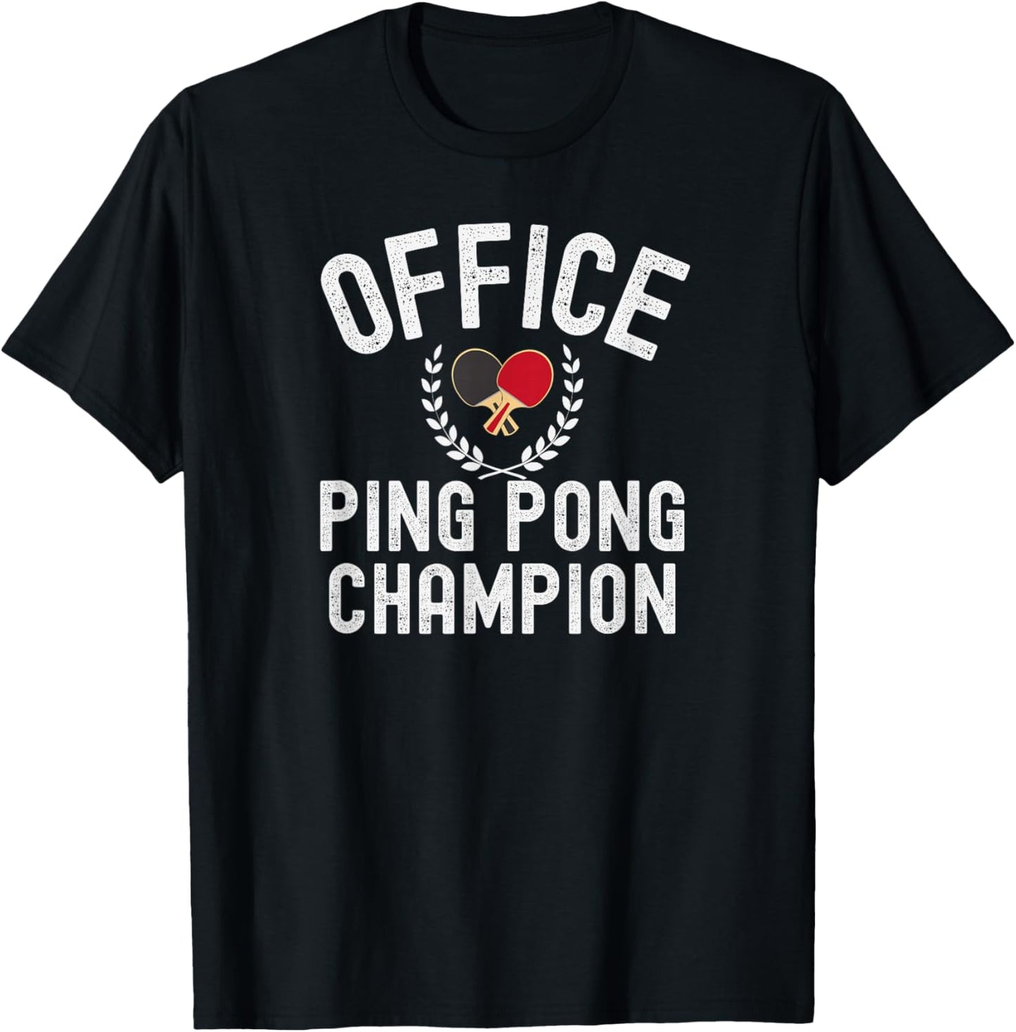 Office Ping-Pong Champion Tournoi de Bureau T-Shirt - T-Shirt | Black