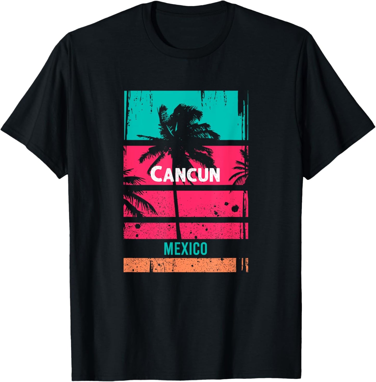 Cancun Souvenir - Mexico Reminder T-Shirt - T-Shirt | Black