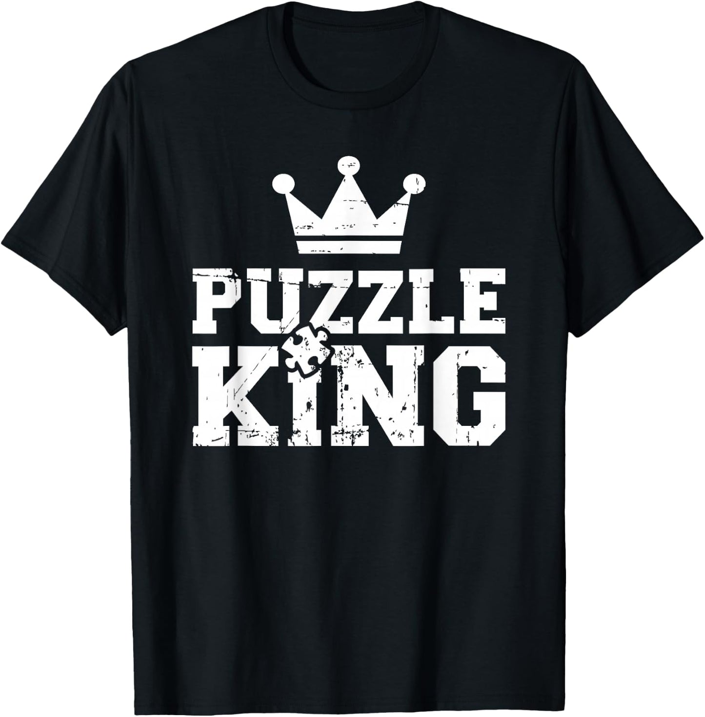 Jigsaw puzzle king T-Shirt - T-Shirt | Black