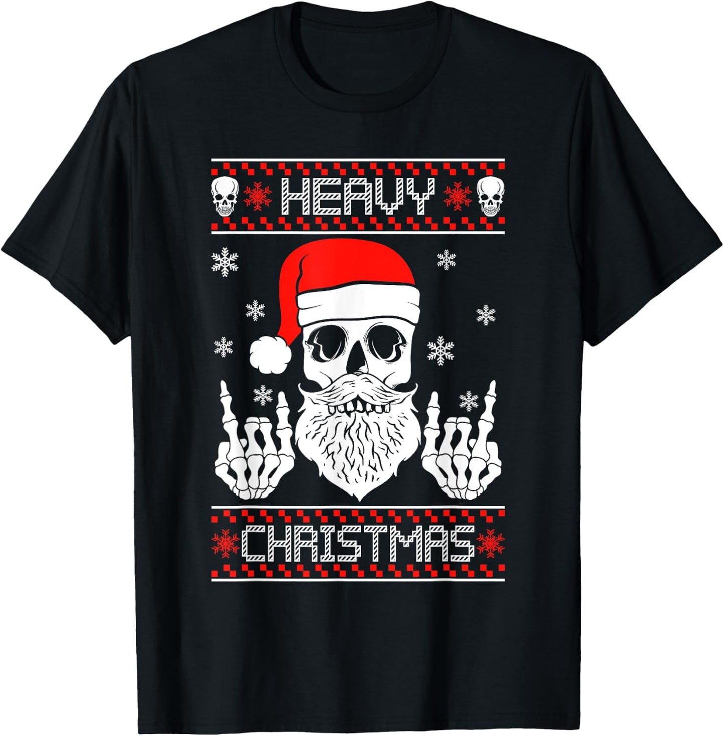 Geschenk Christmas Rock & Heavy Metal Weihnachten Heavy Metal Christmas 2020 Ugly Christmas T-Shirt - T-Shirt | Black