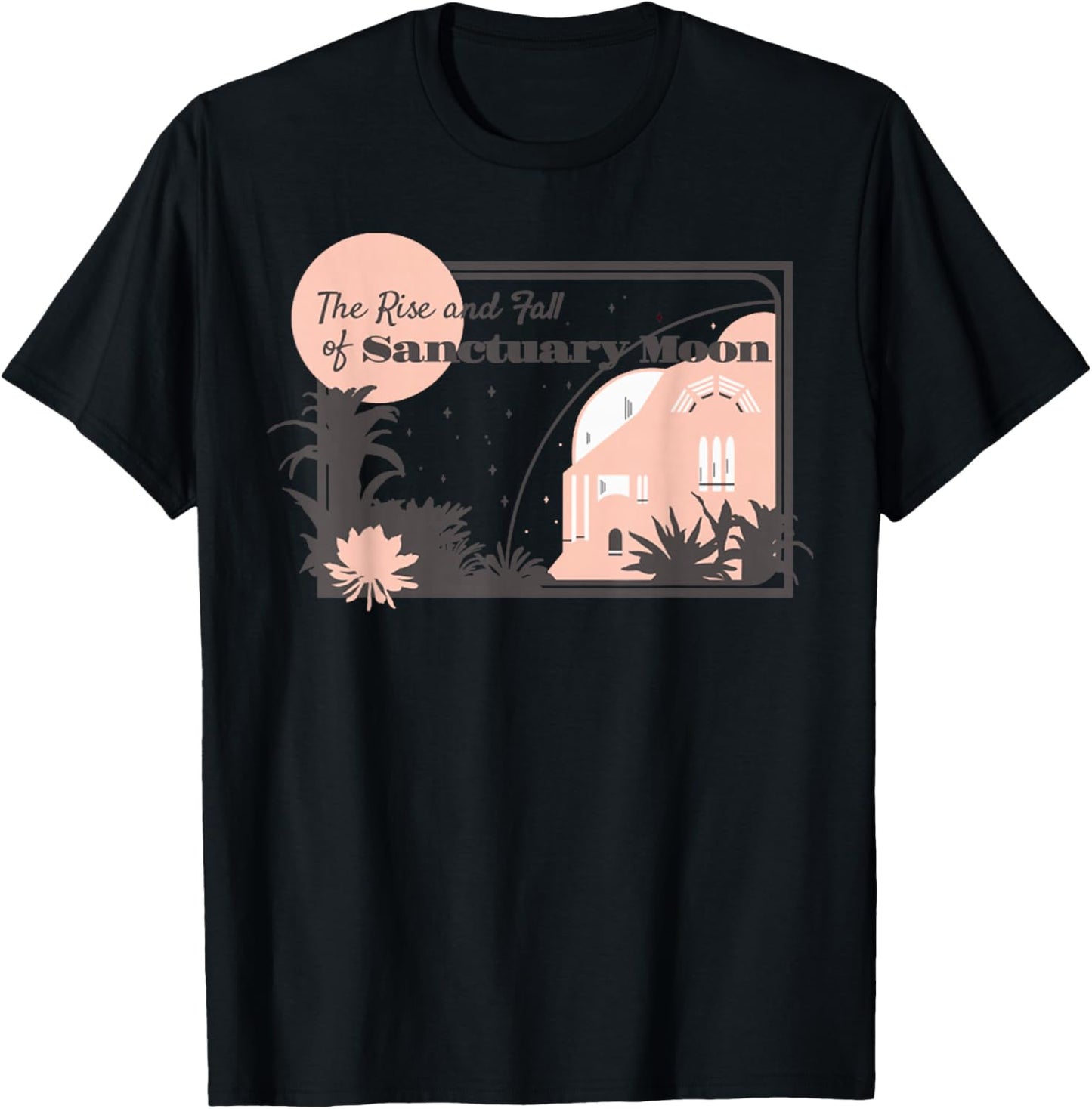 Retro City Moon The Rise Fall Of Sanctuary Space T-Shirt - T-Shirt | Black
