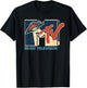 Mademark x MTV - MTV Logo Alien UFO Space Ship Teleporting Beam In Space MTv T-Shirt - T-Shirt | Black