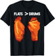 Chicken Wings Flats Funny Gift T-Shirt - T-Shirt | Black