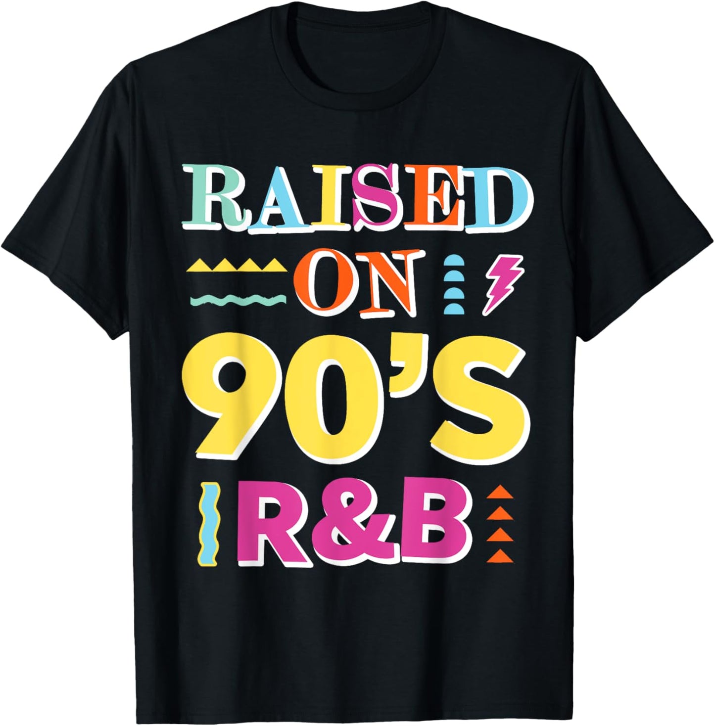 Raised on 90s R&B T-Shirt - T-Shirt | Black