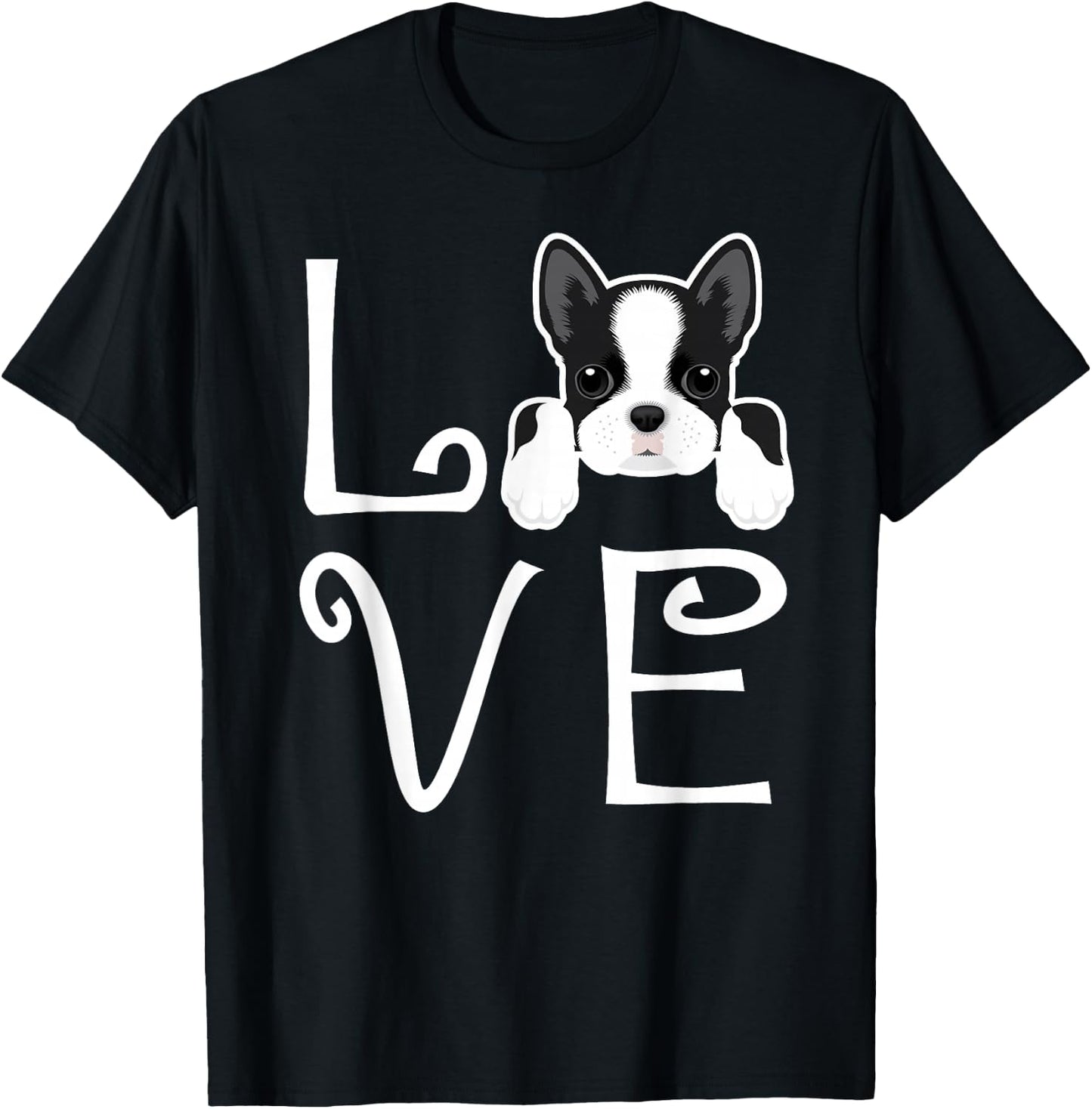 Boston Terrier Love Dog Owner Boston Terrier Puppy T-Shirt - T-Shirt | Black