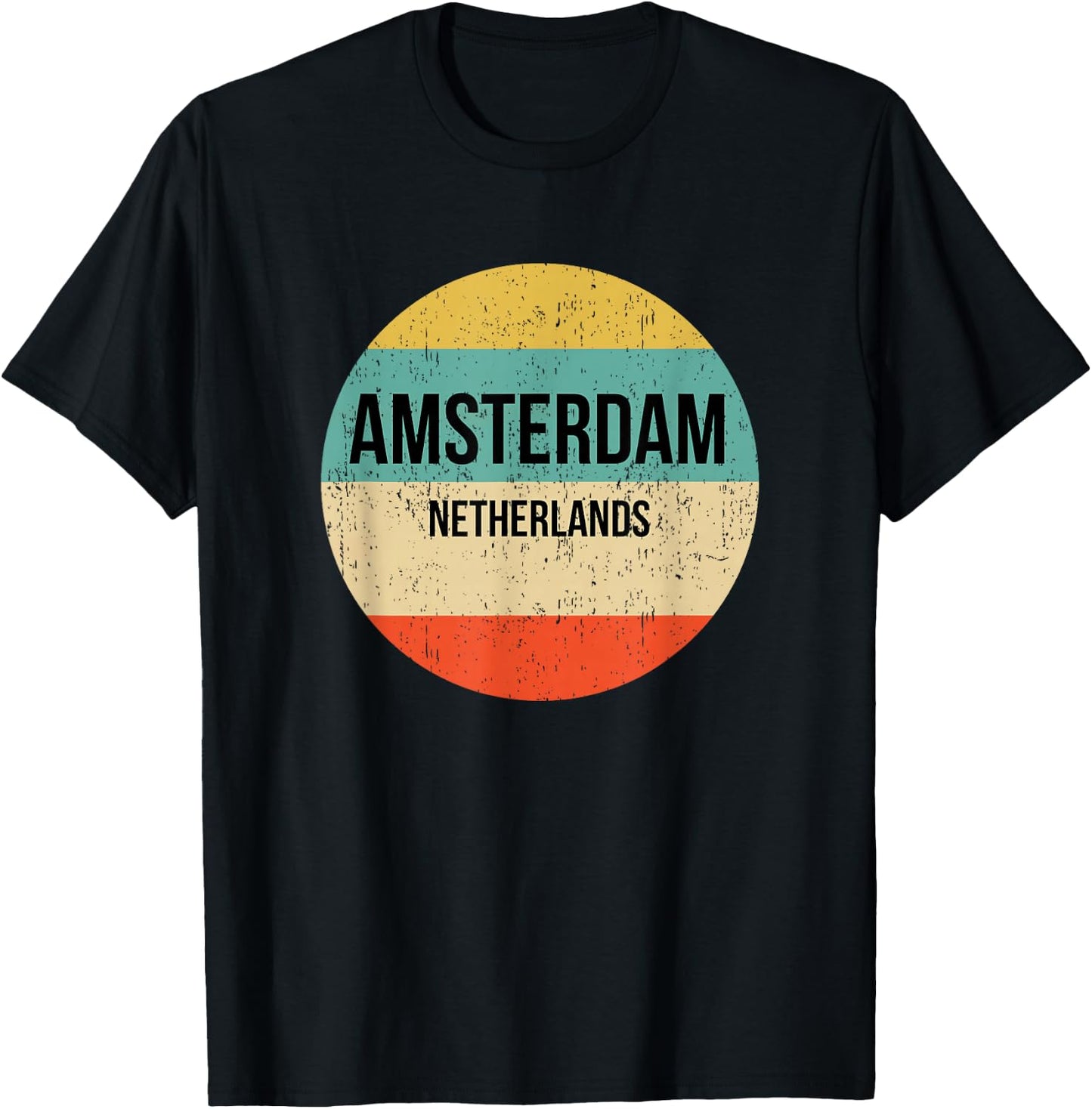 Amsterdam Netherlands T-Shirt - T-Shirt | Black
