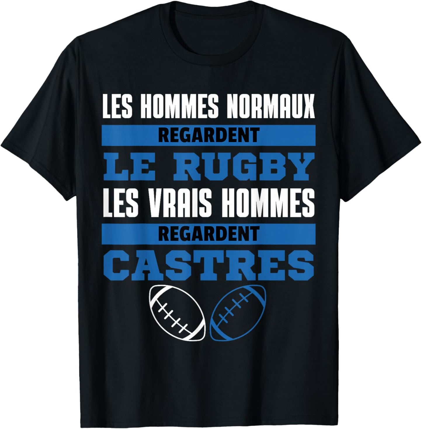 Supporter Rugby Castres Gift Humour , Black, S T-Shirt - T-Shirt | Black