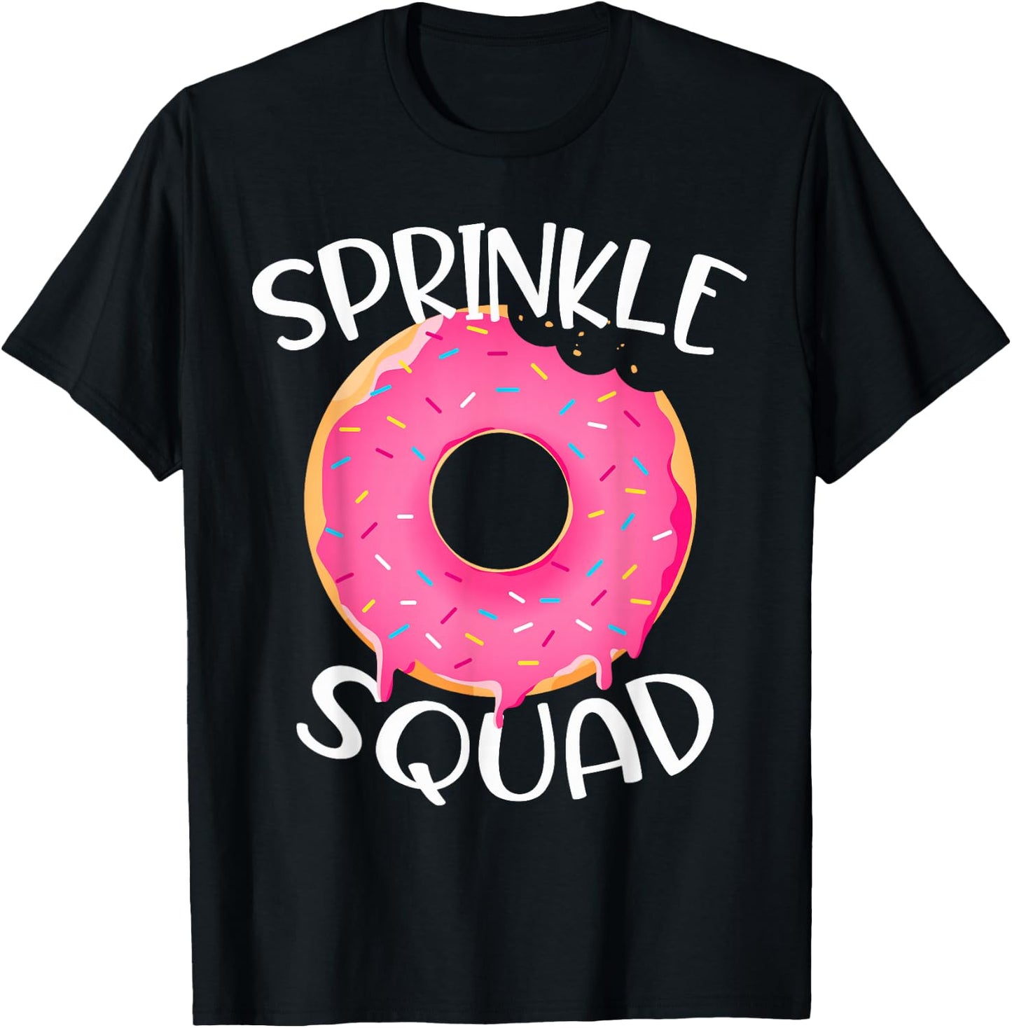 Sprinkle Squad Donut Funny Donut Lover Birthday Gifts T-Shirt - T-Shirt | Black