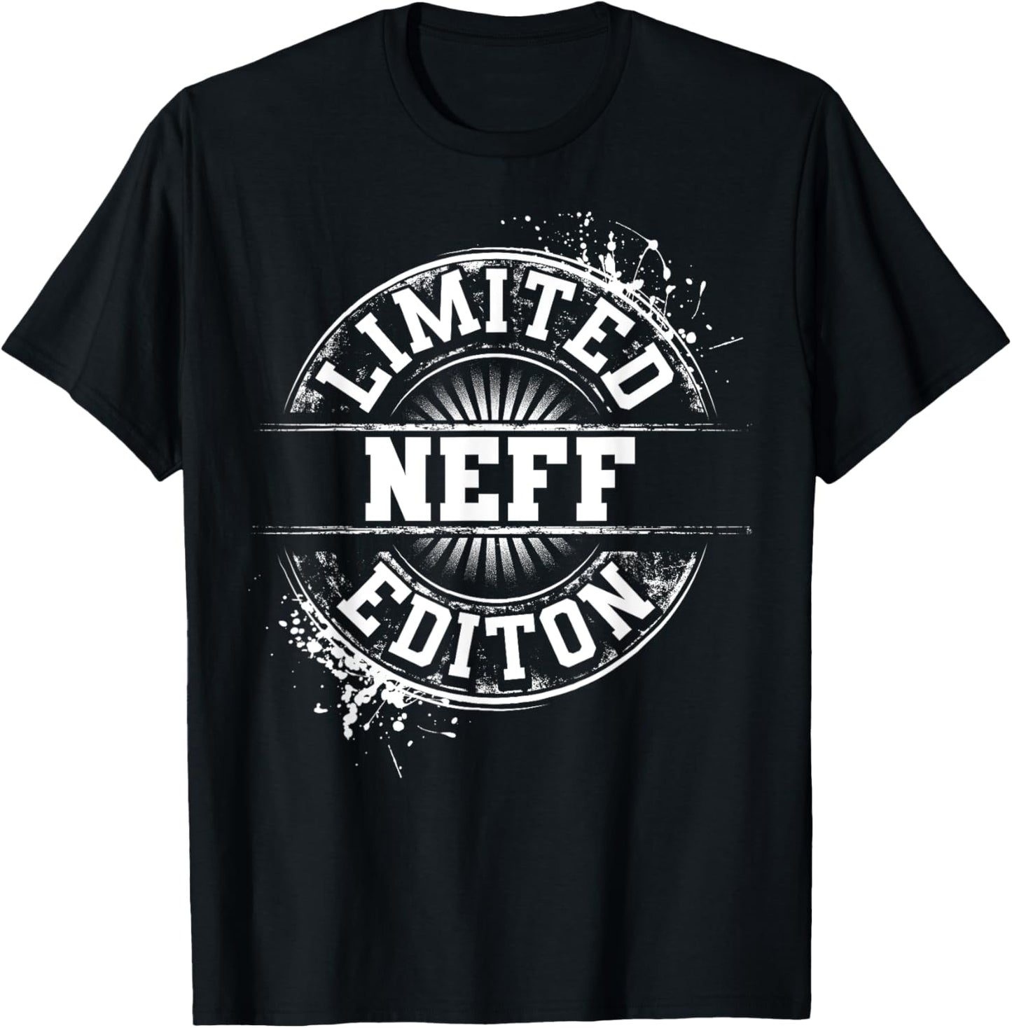 NEFF Funny Surname Family Tree Birthday Reunion Gift T-Shirt - T-Shirt | Black