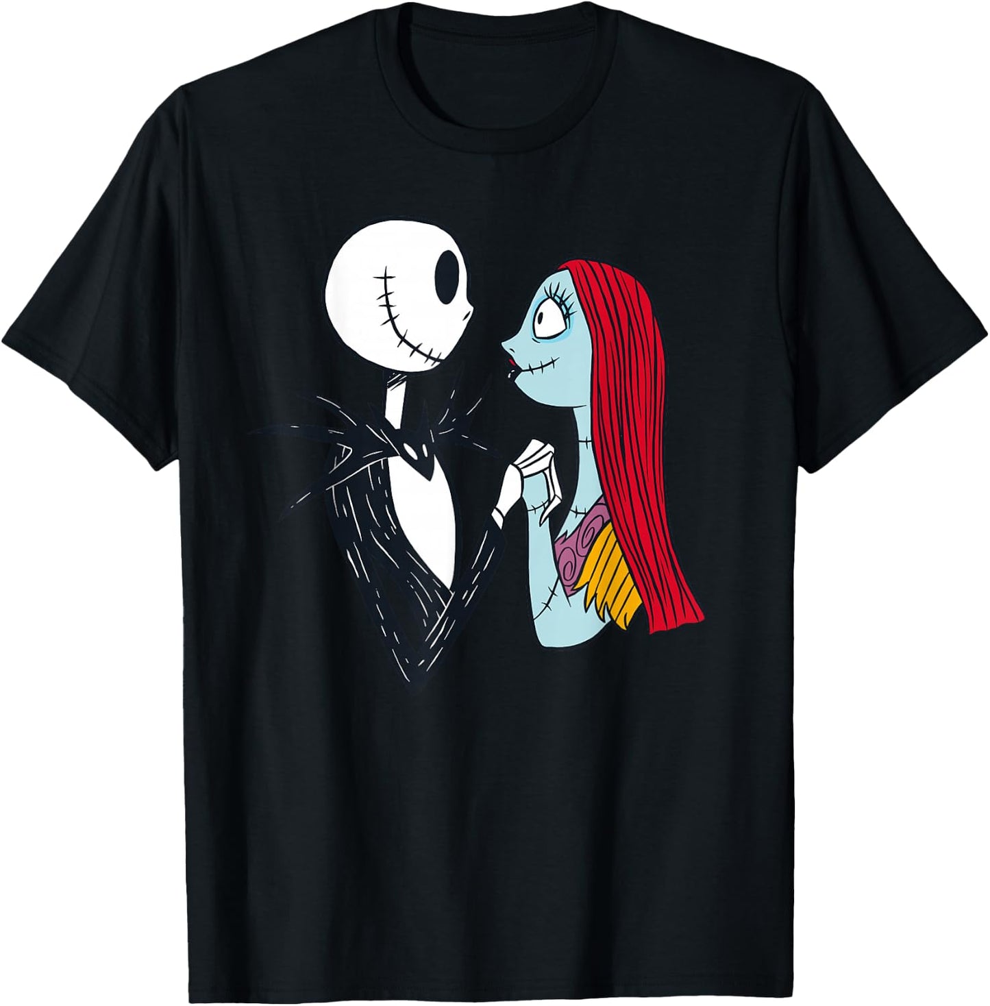 Disney The Nightmare Before Christmas Jack and Sally T-Shirt - T-Shirt | Black