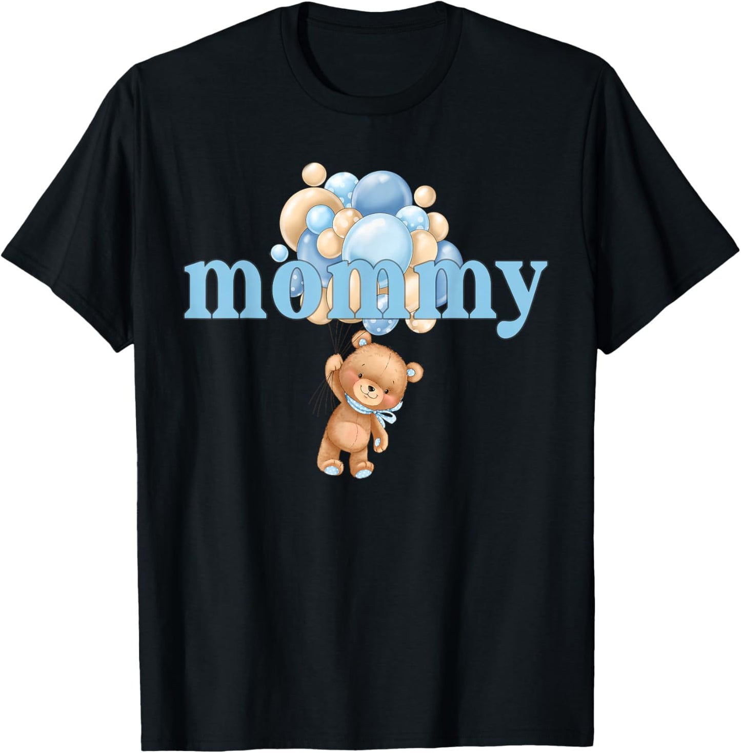 Mommy Teddy Bear 1st Birthday Boy Family Matching T-Shirt - T-Shirt | Black