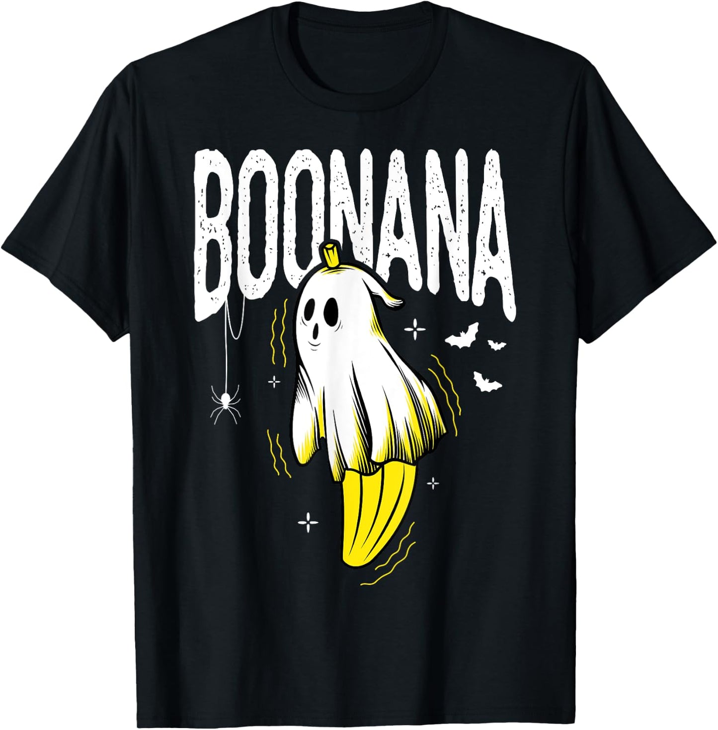 Boonana banana halloween creepy banana halloween fan T-Shirt - T-Shirt | Black