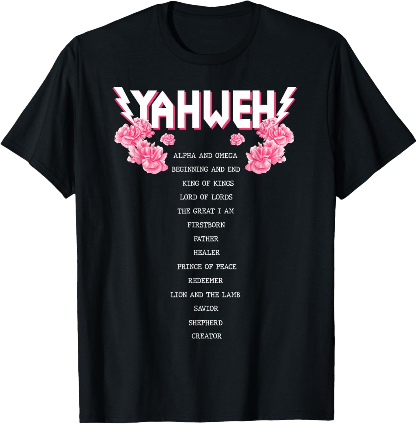 Yahweh Christian Religious YHWH Apparel Men and Women T-Shirt - T-Shirt | Black