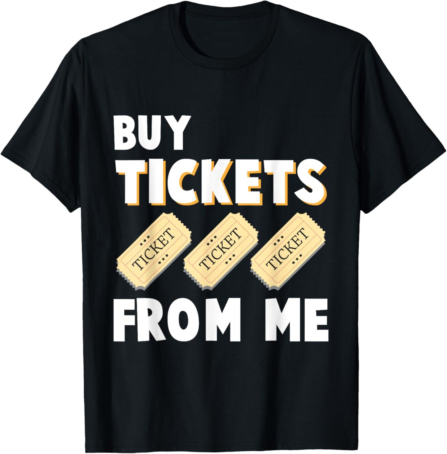 Raffle Tickets Salesman Tombula Event Humor T-Shirt - T-Shirt | Black