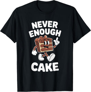 Funny Cake Retro T-Shirt - T-Shirt | Black