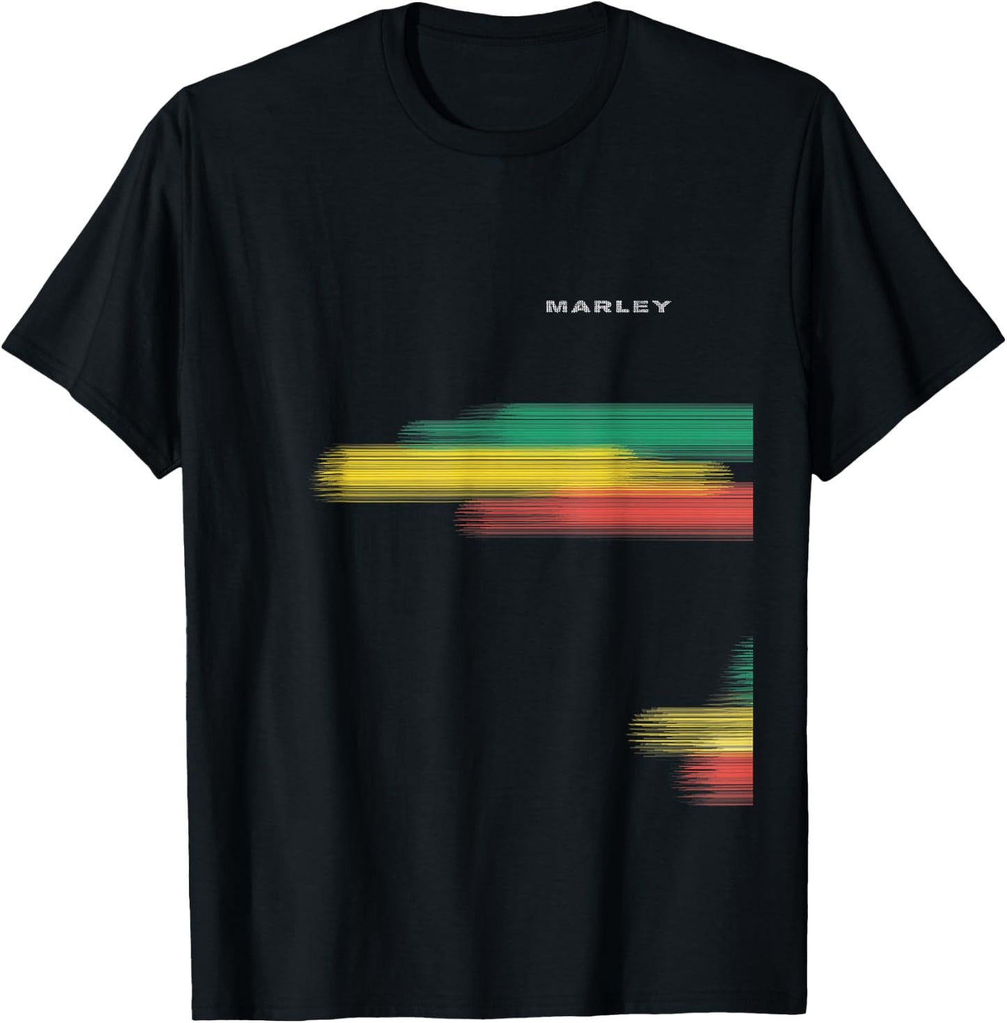 Marley Official Rasta Splatter T-Shirt - T-Shirt | Black