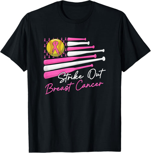 Strike Out Breast Cancer Softball Fight Awareness Men Women