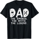 Dad Smoker Myth Legend Bbq Grilling Smoking Father Daddy Men T-Shirt - T-Shirt | Black