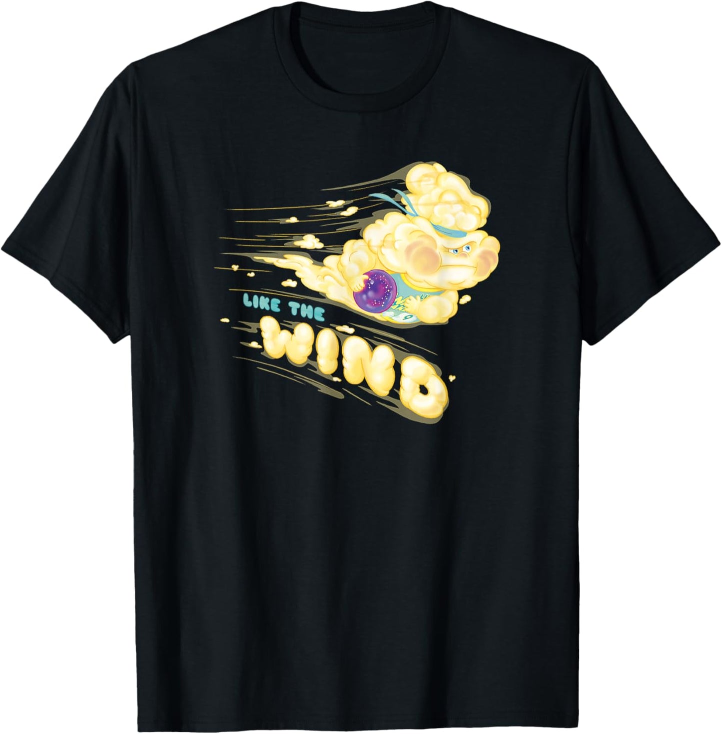 Disney Pixar Elemental Like The Wind Racing Lutz Poster T-Shirt - T-Shirt | Black
