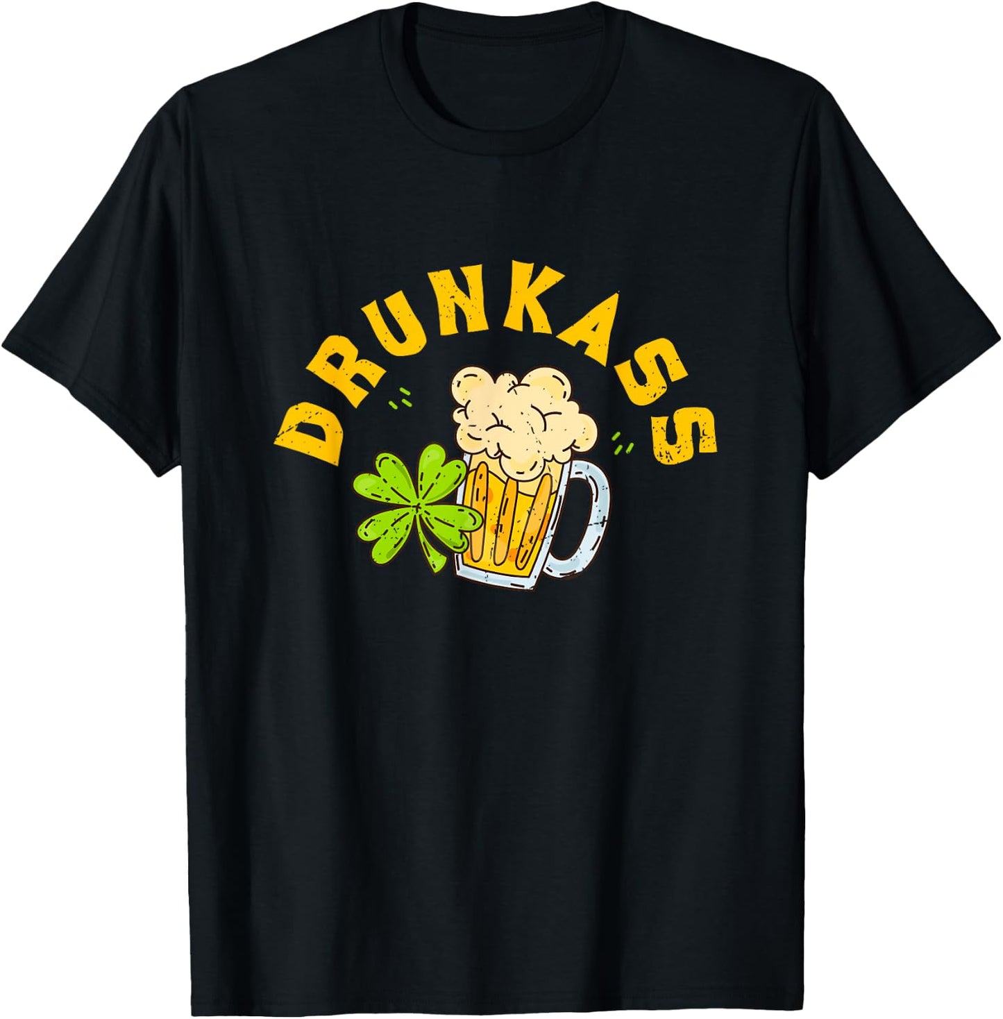 Drunkass / Funny Couple Matching St. Patrick’s Day T-Shirt - T-Shirt | Black
