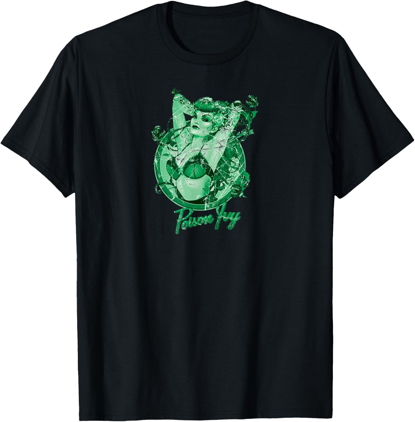 DC Bombshells Poison Ivy Character T-Shirt - T-Shirt | Black