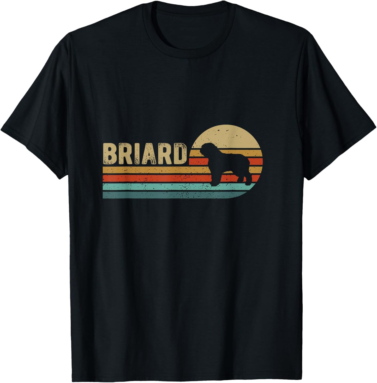 Briard Dog T-Shirt - T-Shirt | Black