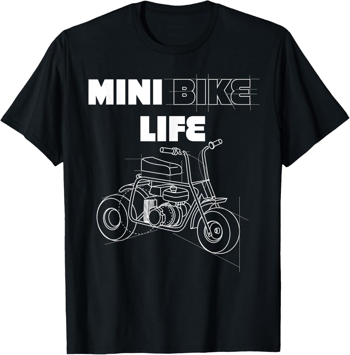 Minibike Mini Motorbike Funny Pocket Bike T-Shirt - T-Shirt | Black