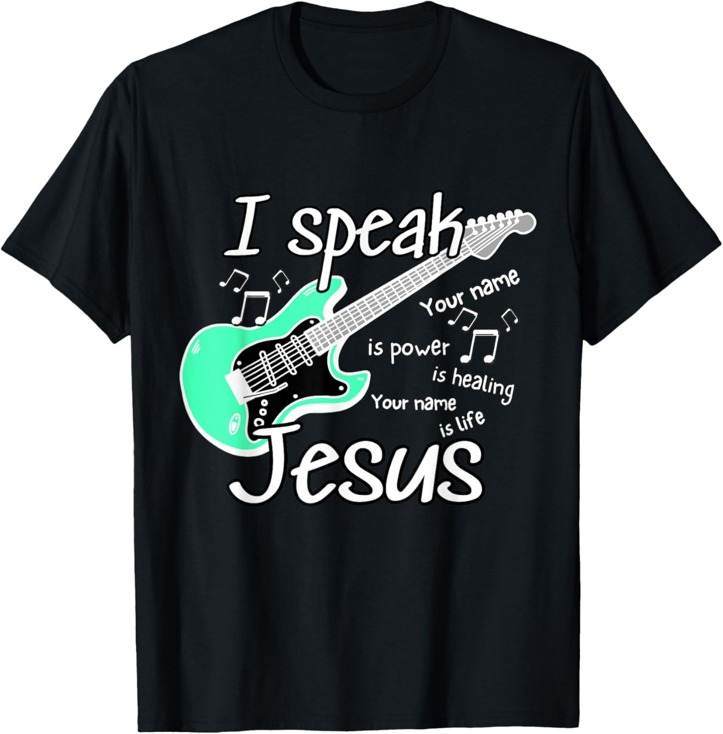 I SPEAK JESUS Christian Worship Song Youth Group T-Shirt - T-Shirt | Black