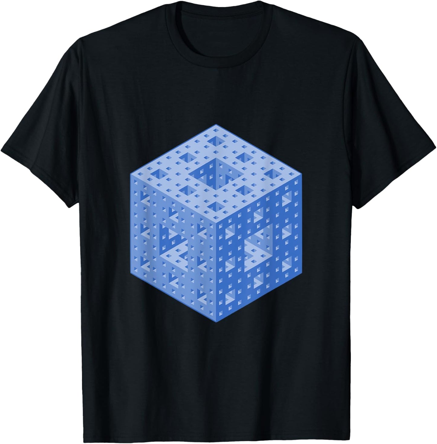 Menger Sponge Math Professor Teacher Mathematics Gift T-Shirt - T-Shirt | Black