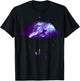 Rain Purple Umbrella Violet Favorite Color T-Shirt - T-Shirt | Black