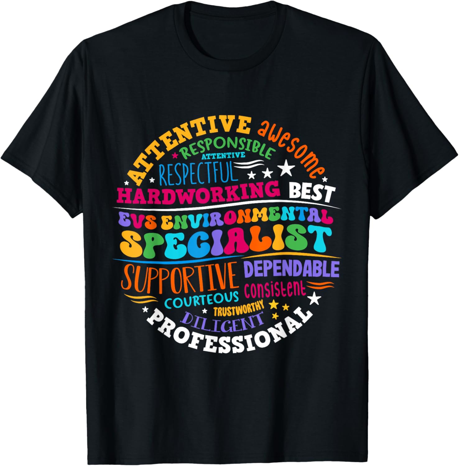 EVS Environmental Specialist Appreciation EVS Week T-Shirt - T-Shirt | Black