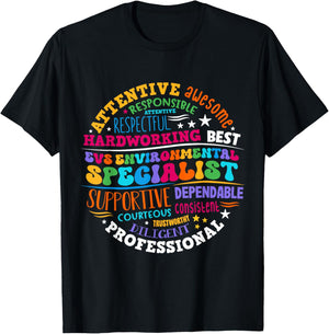EVS Environmental Specialist Appreciation EVS Week T-Shirt - T-Shirt | Black