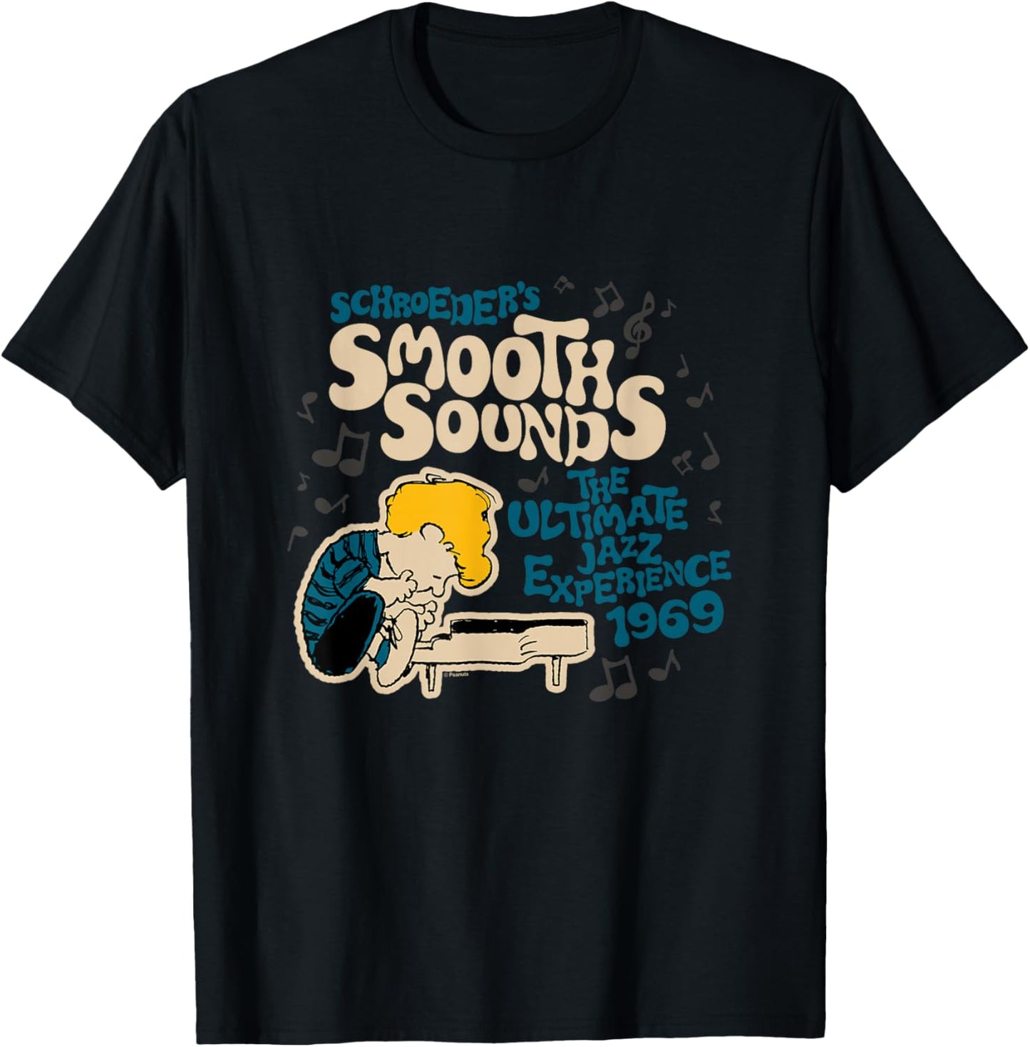Peanuts - Schroeder Rock Fest T-Shirt - T-Shirt | Black