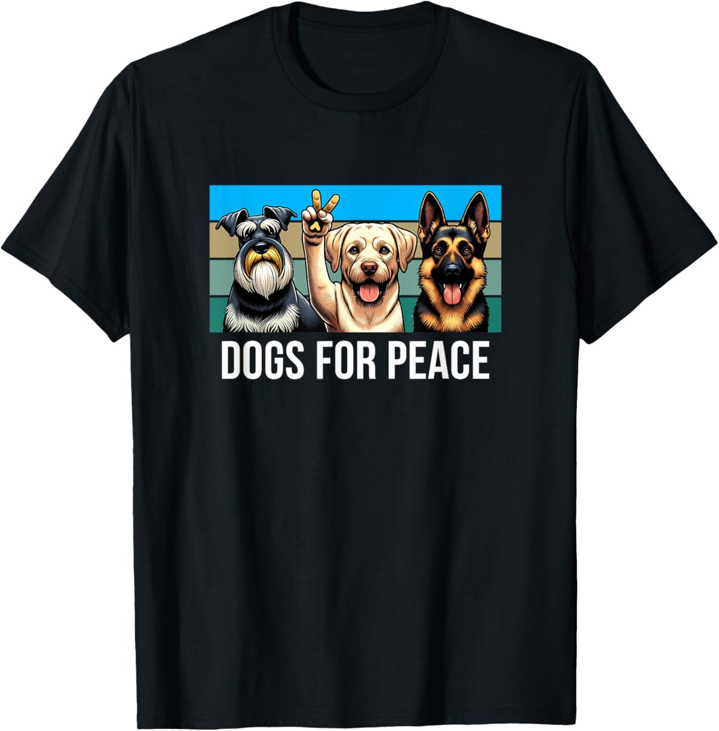 Dogs For Peace T-Shirt - T-Shirt | Black