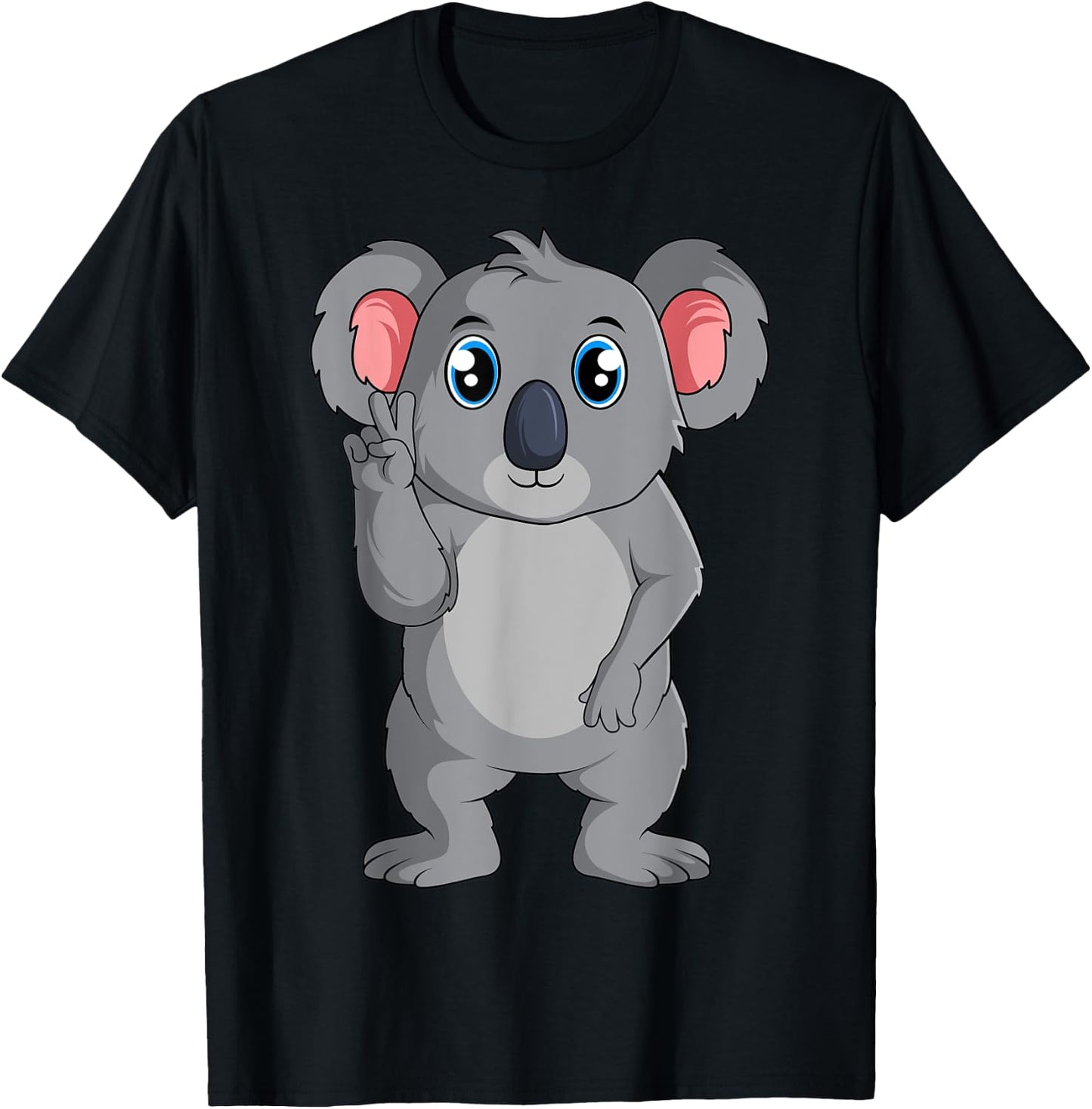 Koala Girls Boys Women Kids T-Shirt - T-Shirt | Black