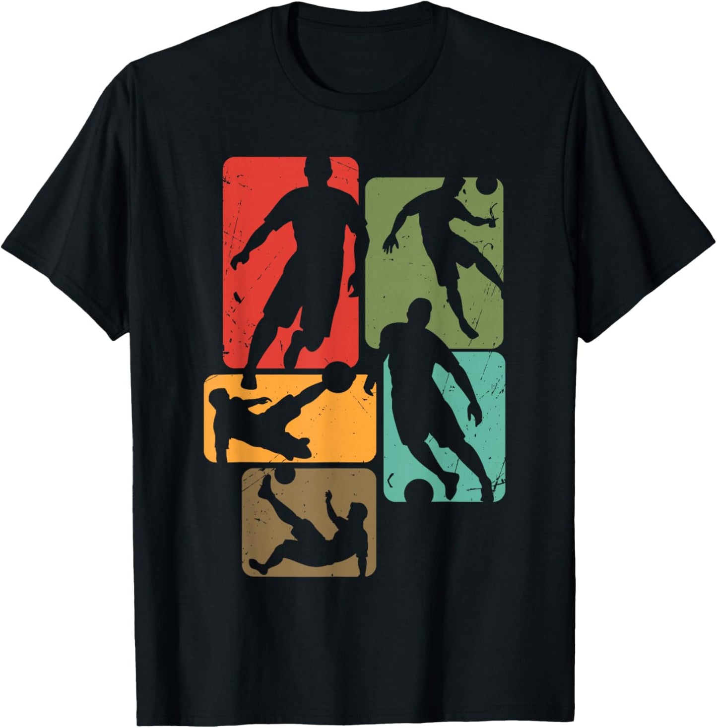 Soccer for Soccer Player | Retro Boys Soccer T-Shirt - T-Shirt | Black
