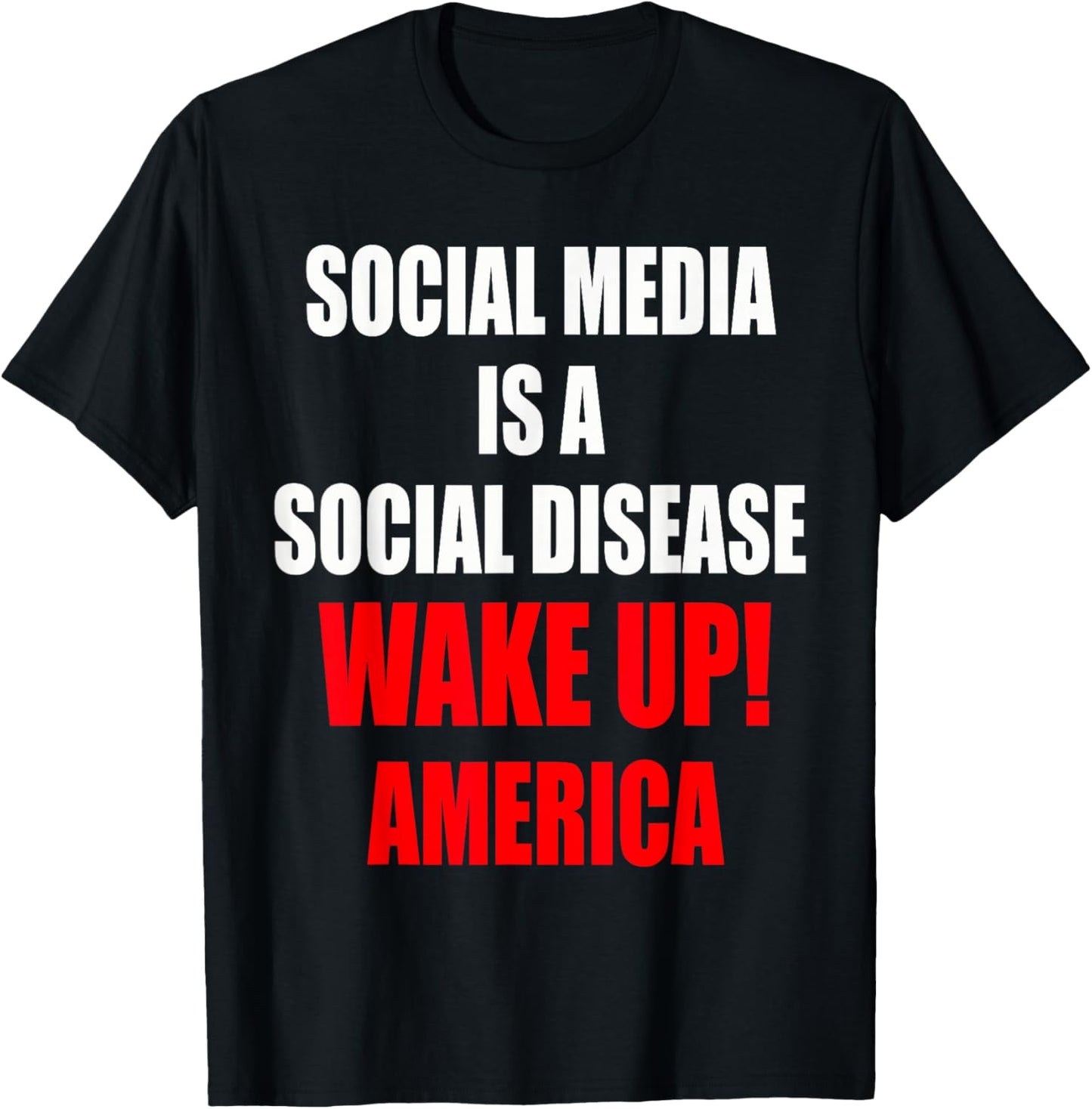Anti Social Media - Social Media Is A Social Disease T-Shirt - T-Shirt | Black