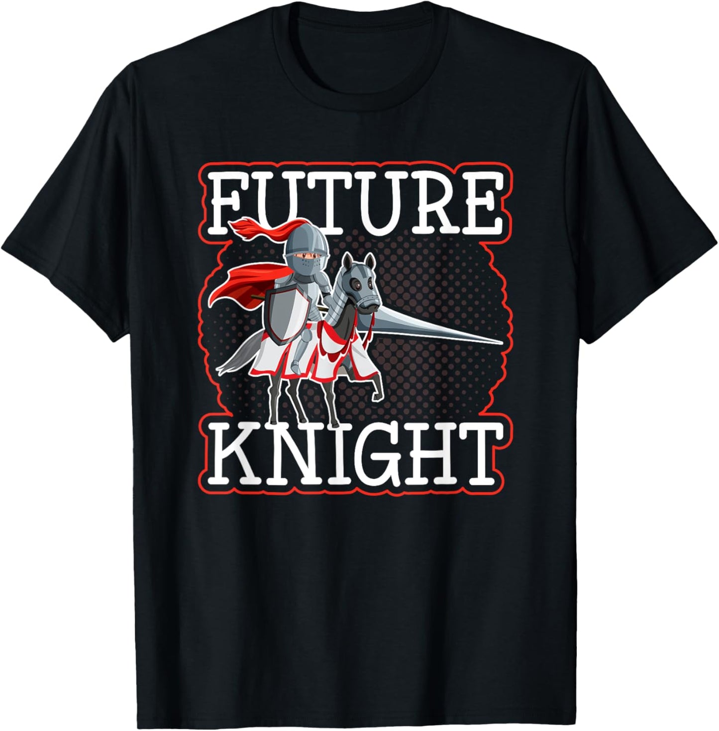 Medieval Renaissance Festival, Future Knight Kids Ren Faire T-Shirt - T-Shirt | Black