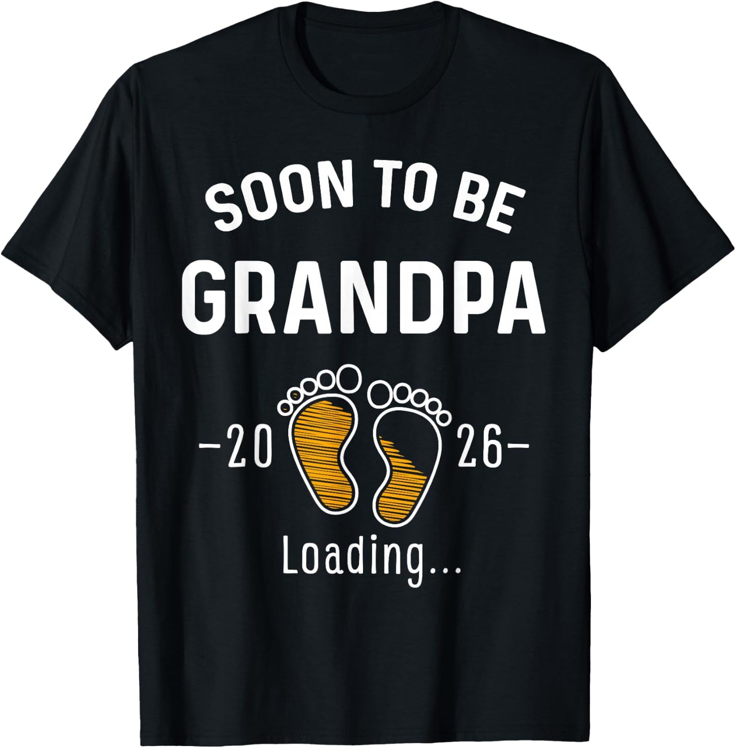 Soon to Be Grandpa Est 2026 First Time Grandfather T-Shirt - T-Shirt | Black