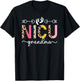 NICU Grandma Micro Preemie Baby Grandma Of NICU Warrior T-Shirt - T-Shirt | Black
