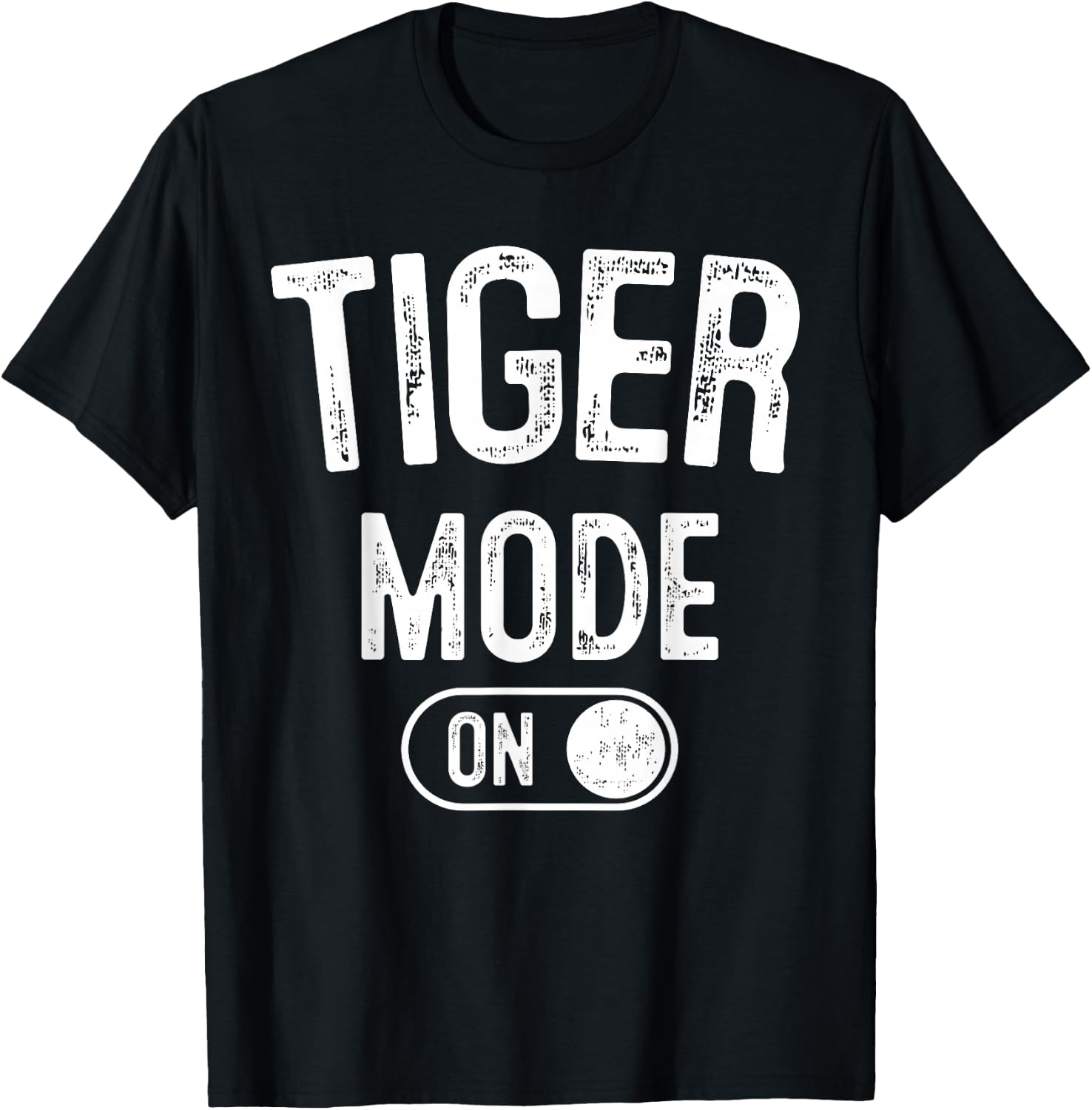 Tiger Mode On Costume Funny Striped Predator Gift Cat Lover T-Shirt - T-Shirt | Black