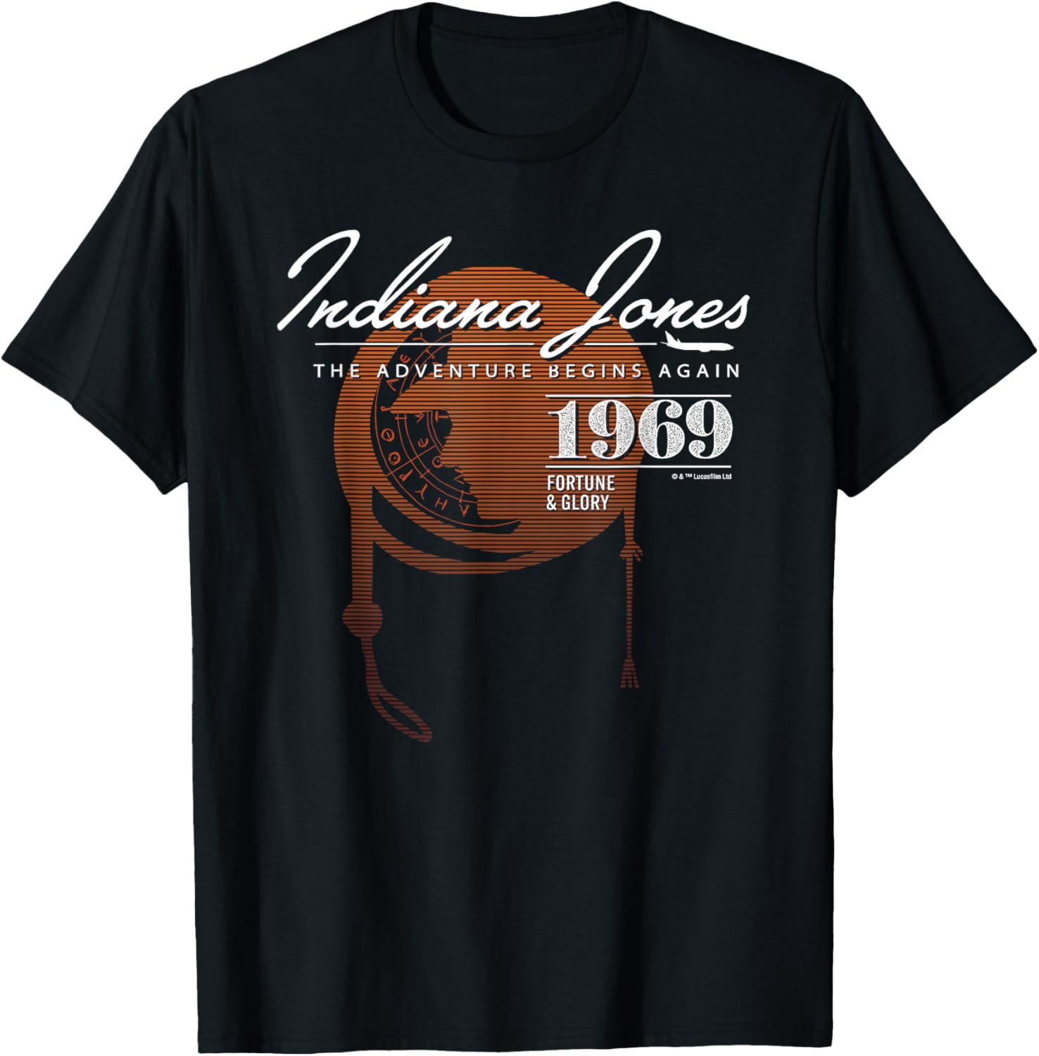 Lucasfilm Indiana Jones and The Dial of Destiny 1969 Again T-Shirt - T-Shirt | Black