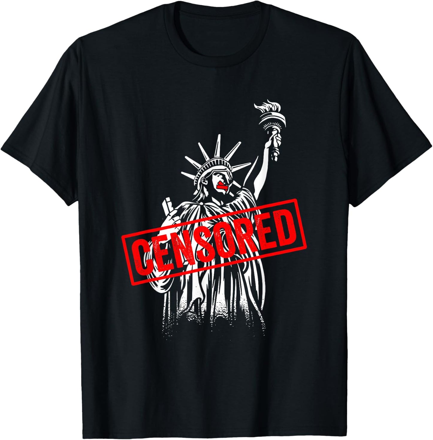 Anti Tech Censorship Anti Government Censorship T-Shirt - T-Shirt | Black