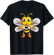 Bienen Kinder Damen Mädchen Biene T-Shirt - T-Shirt | Black