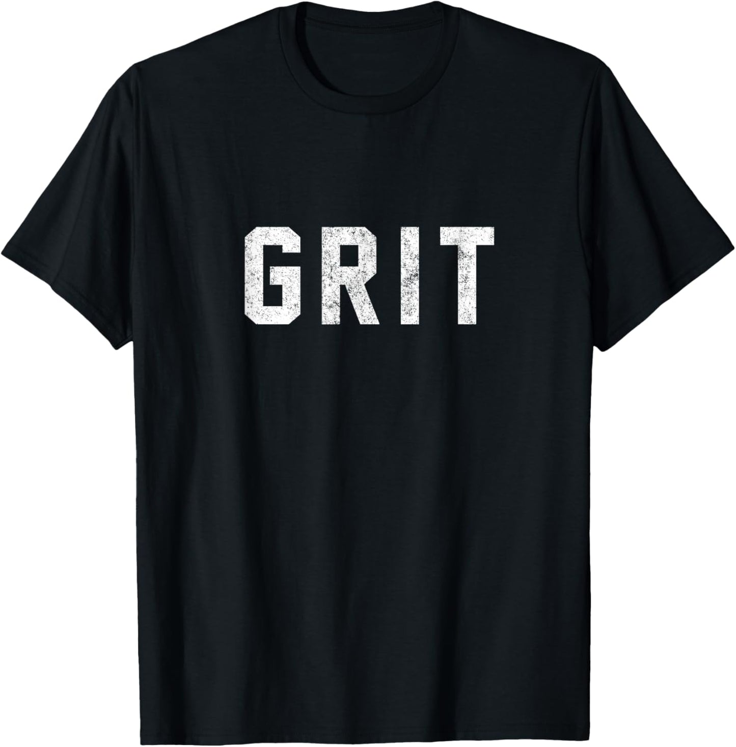 Primotees GRIT - vintage logo , Small, Black T-Shirt - T-Shirt | Black