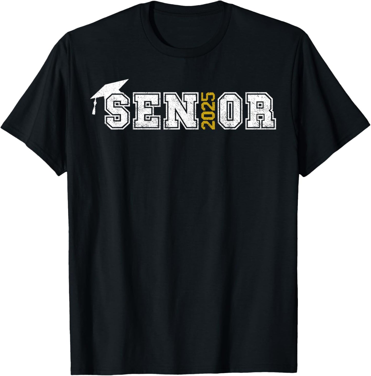 Senior Class of 2025 Graduation Graduate School 2025 Vintage T-Shirt - T-Shirt | Black
