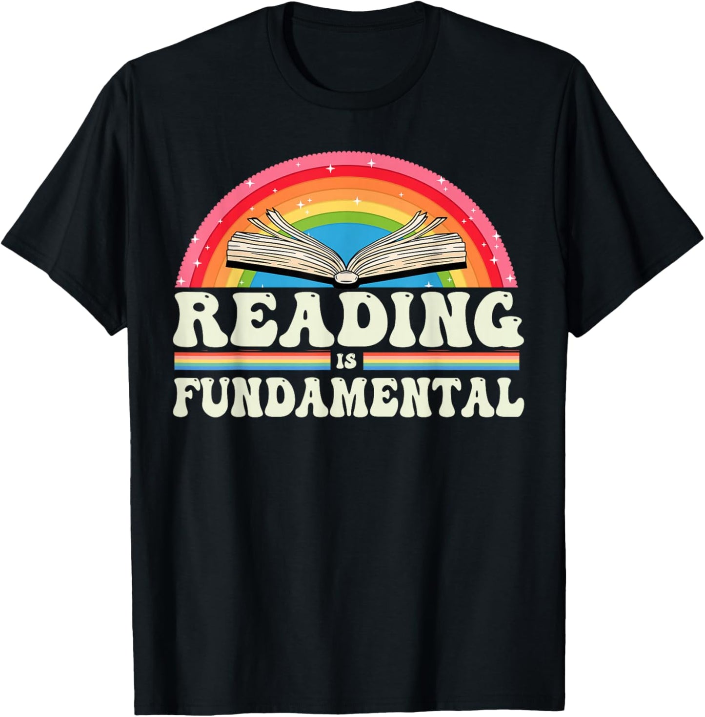 Reading Is Fundamental Geeky Bookworm Poetry Literature T-Shirt - T-Shirt | Black