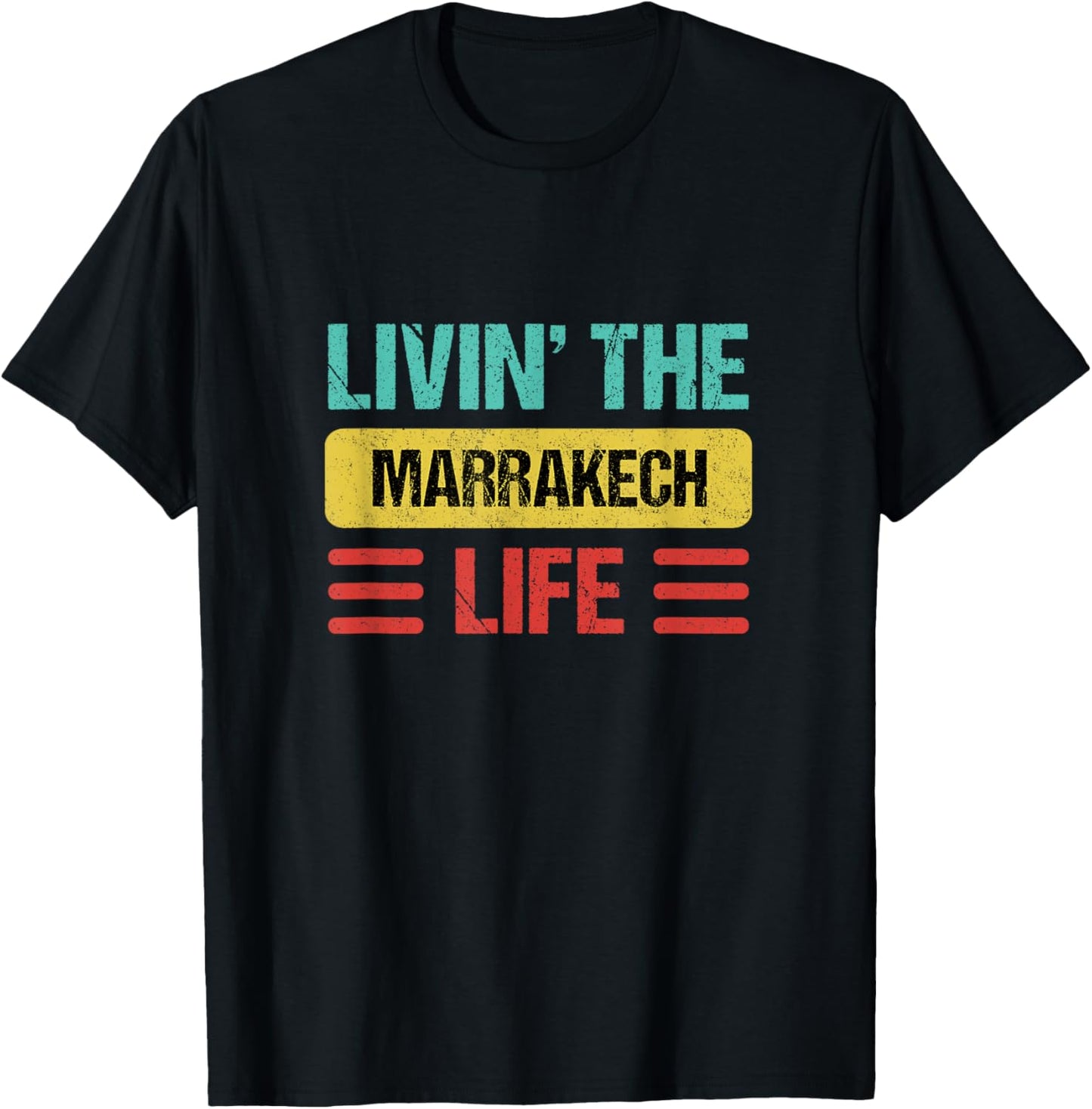 Marrakech Morocco T-Shirt - T-Shirt | Black